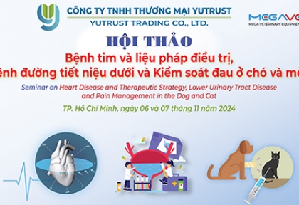 Hội thảo “Bệnh tim và liệu pháp điều trị, Bệnh đường tiết niệu dưới và Kiểm soát đau ở chó và mèo”